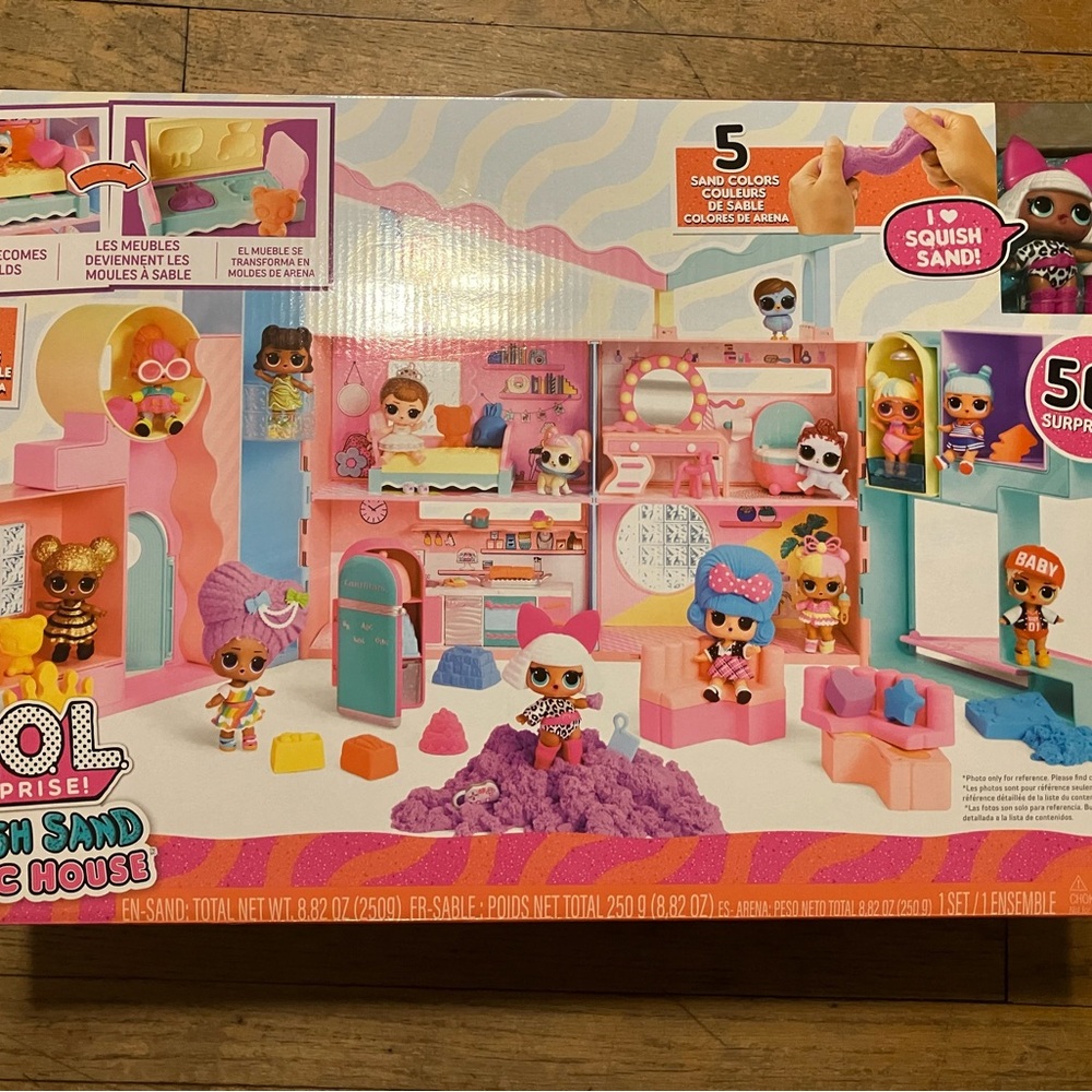 L. O. L. Home Sand Magical Squish Sand Playset Giant Opening Original Mga Lol